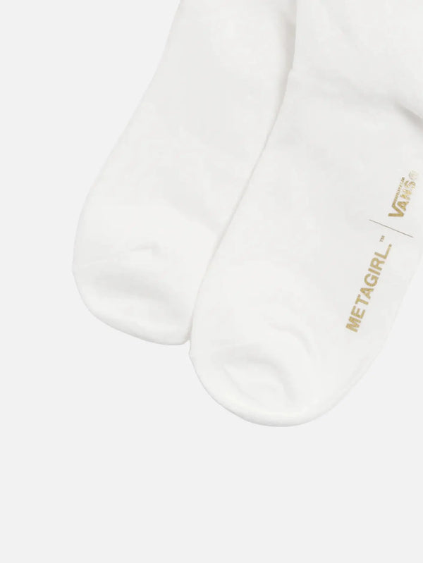 VANS Metagirl x Vans LX Ruffle Knee High Sock - White – beyaz, yan görünüm