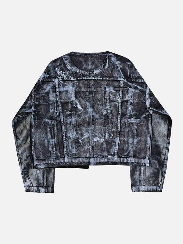 WUEN İSTANBUL - CEKET - Wax Jacket - Black/White - shopi go'da!.