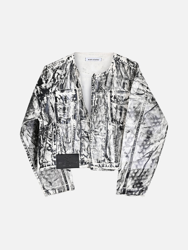 WUEN İSTANBUL - CEKET - Wax Jacket - White/Black - shopi go'da!.