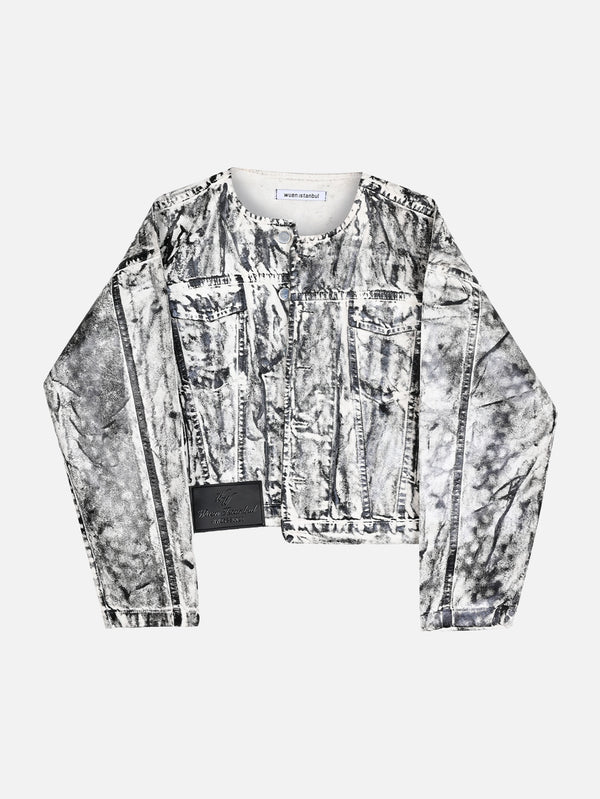 WUEN İSTANBUL - CEKET - Wax Jacket - White/Black - shopi go'da!.