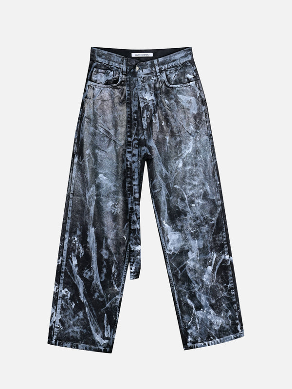 WUEN İSTANBUL - PANTOLON - Wax Pant - Black/White - shopi go'da!.