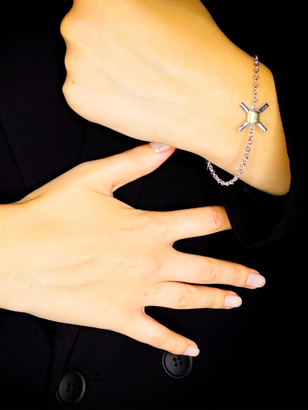 X STUDIO - BİLEKLİK - The X Bracelet - Gold/Silver - shopi go'da!.