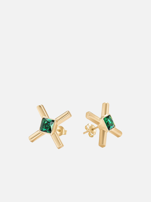 X STUDIO - KÜPE - The X Esmeralda Earrings - Gold - shopi go'da!.