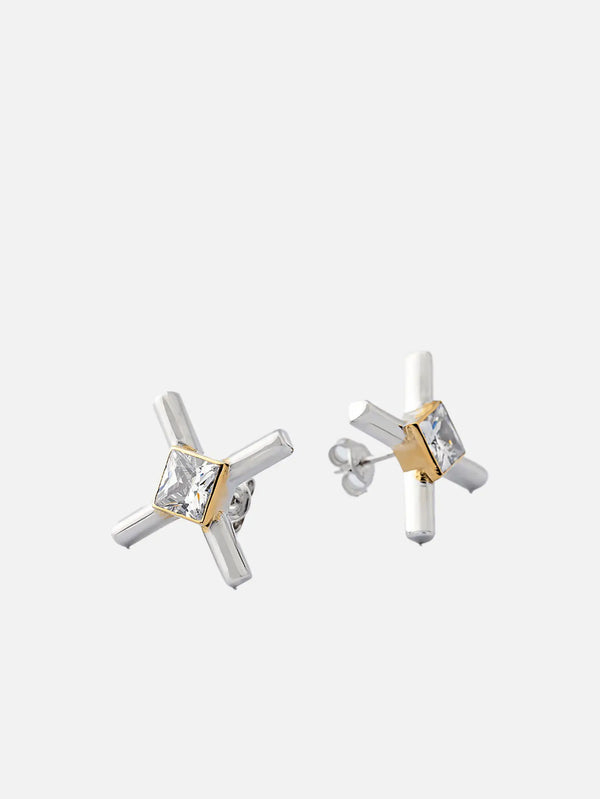 X STUDIO The X Sparkle Earrings - Gold/Silver - Uncategorized KÜPE