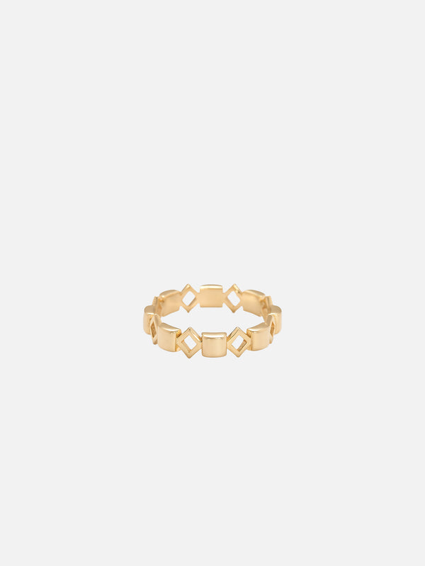 X STUDIO - YÜZÜK - Silhouette Ring / 4,5 mm - Gold - shopi go'da!.