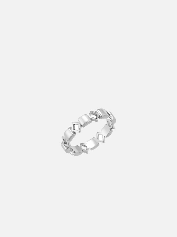 X STUDIO - YÜZÜK - Silhouette Ring / 4,5 mm - Silver - shopi go'da!.