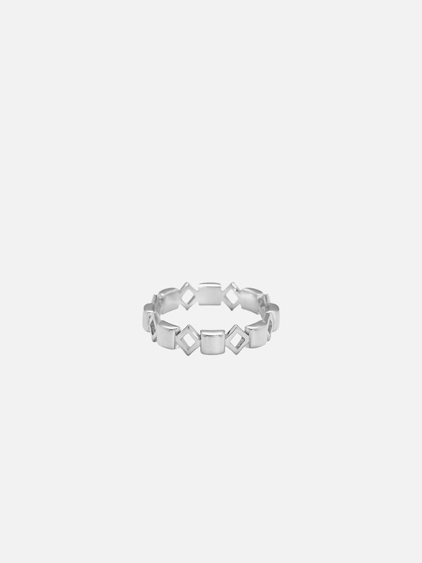 X STUDIO - YÜZÜK - Silhouette Ring / 4,5 mm - Silver - shopi go'da!.