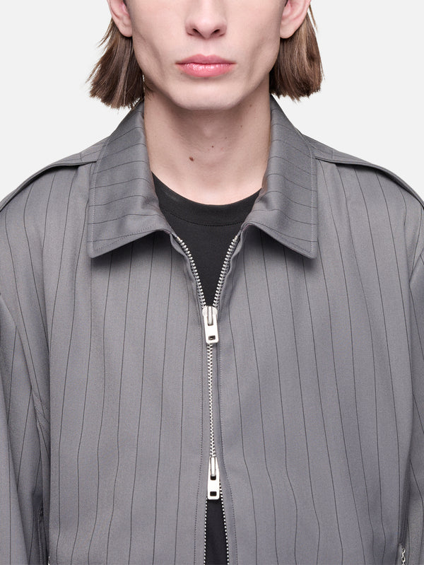 Y-3 - CEKET - Y-3 Refined Wool UT Blouson - Granite - shopi go'da!.