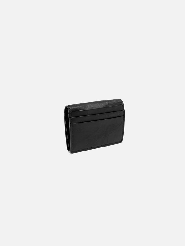 Y-3 - CÜZDAN - Y-3 Leather Card Wallet - Black - shopi go'da!.