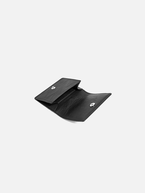 Y-3 - CÜZDAN - Y-3 Leather Card Wallet - Black - shopi go'da!.