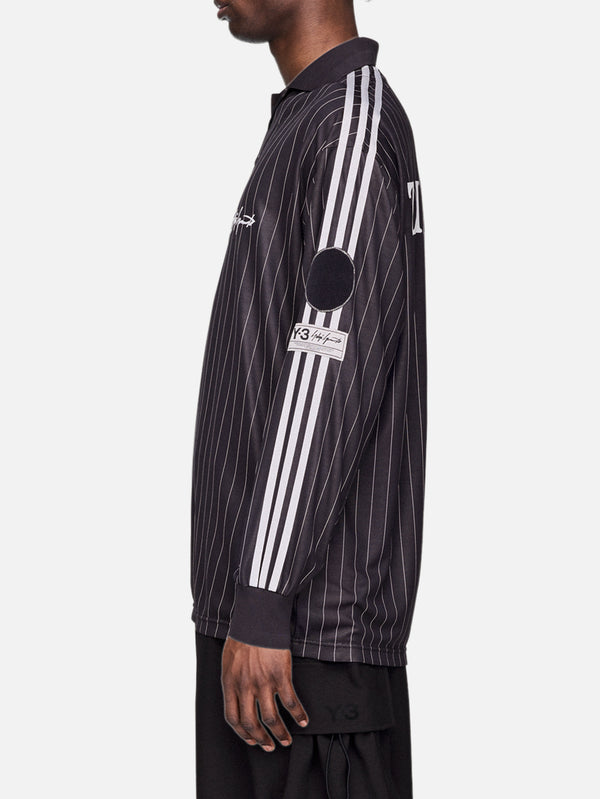 Y-3 - FORMA - Y-3 Zinedine Zidane Soccer Long Sleeve Jersey - Black - shopi go'da!.