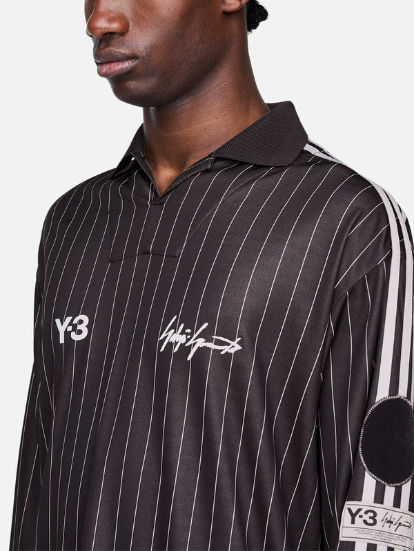Y-3 - FORMA - Y-3 Zinedine Zidane Soccer Long Sleeve Jersey - Black - shopi go'da!.