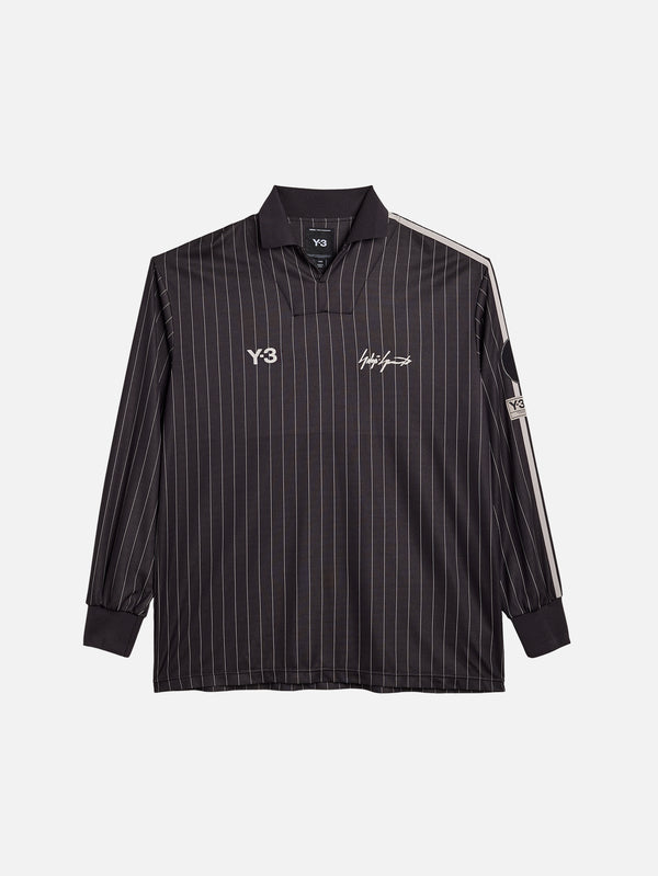 Y-3 - FORMA - Y-3 Zinedine Zidane Soccer Long Sleeve Jersey - Black - shopi go'da!.