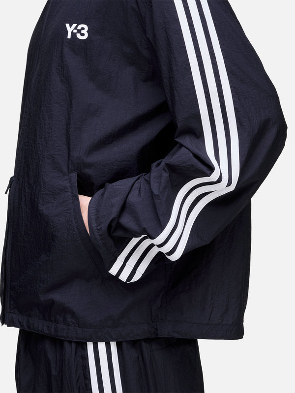 Y-3, Y-3 Nylon Wired 3 Stripes Track Top - Black, EŞOFMAN ÜSTÜ, shopi go'da!