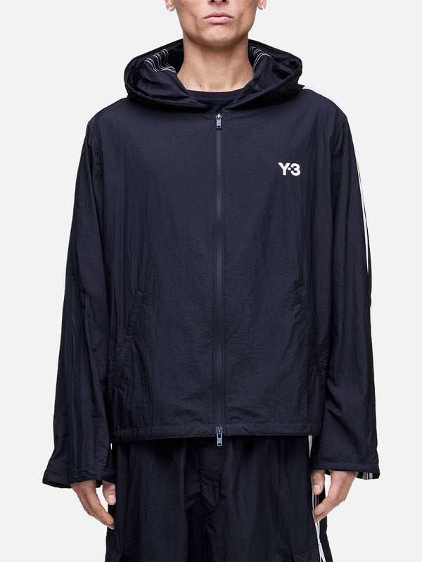 Y-3, Y-3 Nylon Wired 3 Stripes Track Top - Black, EŞOFMAN ÜSTÜ, shopi go'da!