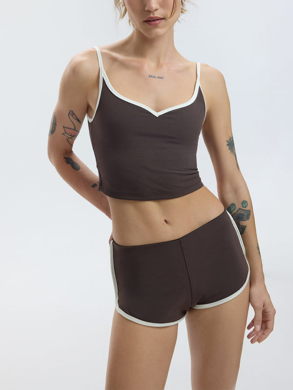 YORSTRULY - BRALETTE - Grace Long Bra - Espresso Martini - shopi go'da!.