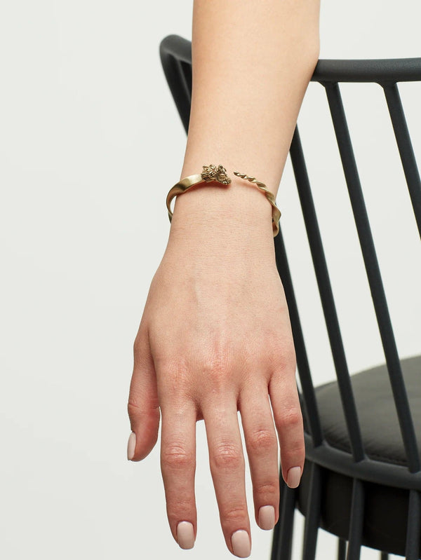 ZEWORKS - BİLEKLİK - Bold  Dragon Burma Bracelet - Gold - shopi go'da!.