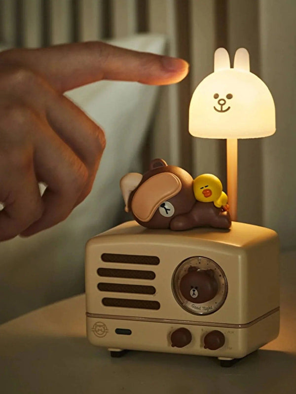 ZUHAL MÜZİK - KABLOSUZ HOPARLÖR - Muzen OTR Metal Linefriends Lambalı Bluetooth Hoparlör ve Radyo Set - shopi go'da!.