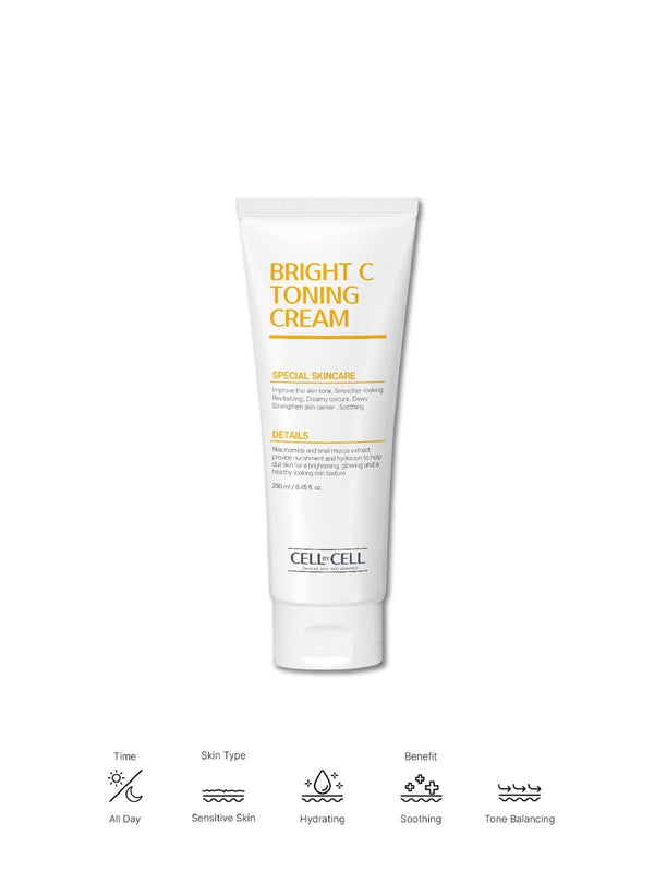 CELL BY CELL, Bright C Toning Cream - 250 ml, YÜZ KREMİ, shopi go'da!