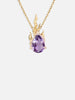 Amethyst In Heat Necklace - Gold Vermeil - shopi go