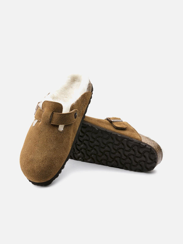 Boston Shearling Suede Leather - Mink - shopi go