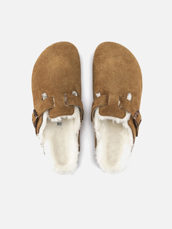Boston Shearling Suede Leather - Mink - shopi go