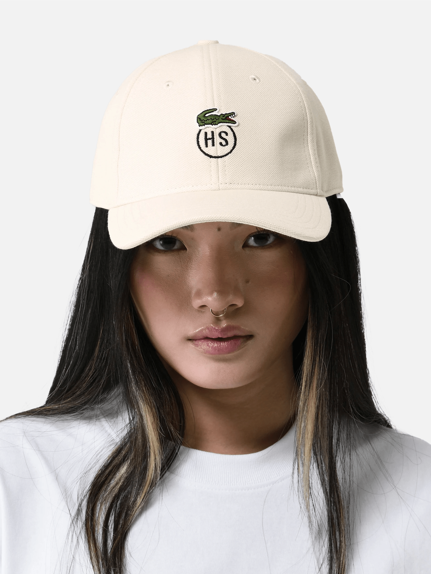 Lacoste x Highsnobiety Cotton Pique Cap Beige shopi go