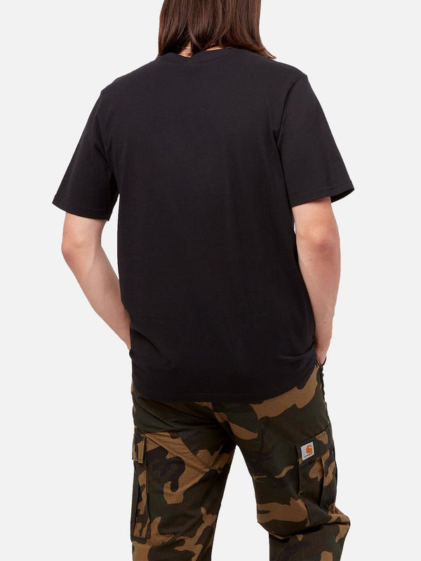 CARHARTT WIP - T-SHIRT - S/S Pocket T-Shirt - Black - shopi go'da!.