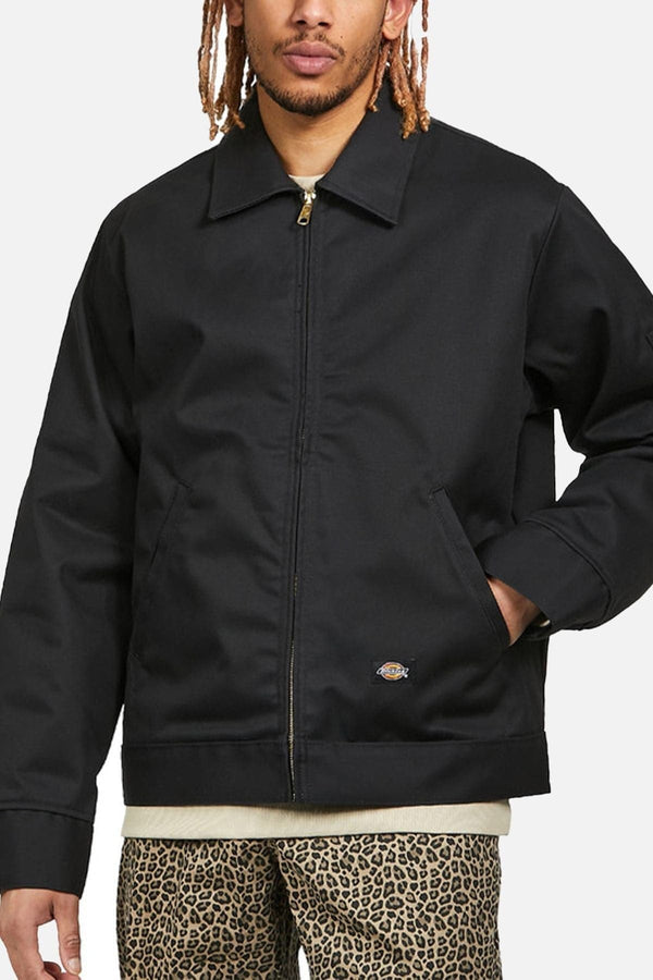 Lined Eisenhower Jacket - Black - shopi go