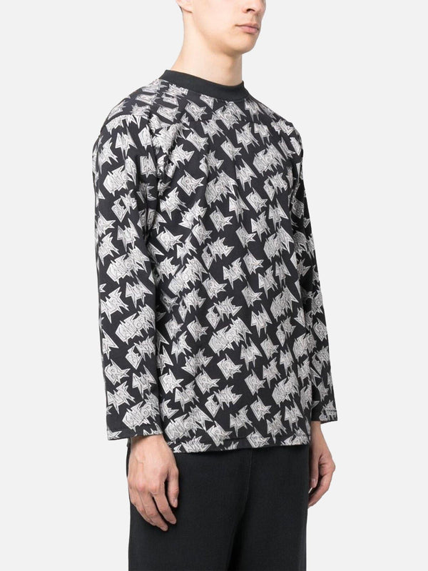 ERL - T-SHIRT - Printed Longsleeve T-Shirt - Black - shopi go'da!.