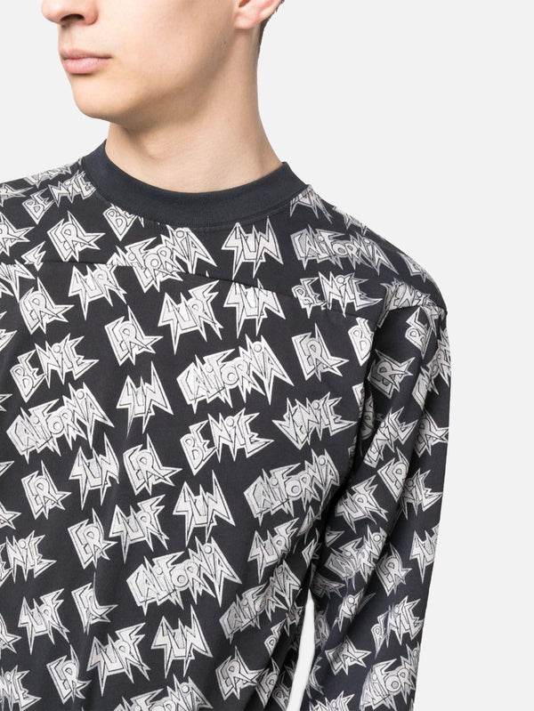 ERL - T-SHIRT - Printed Longsleeve T-Shirt - Black - shopi go'da!.