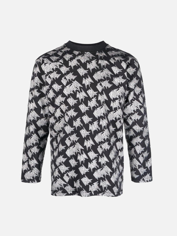 ERL - T-SHIRT - Printed Longsleeve T-Shirt - Black - shopi go'da!.