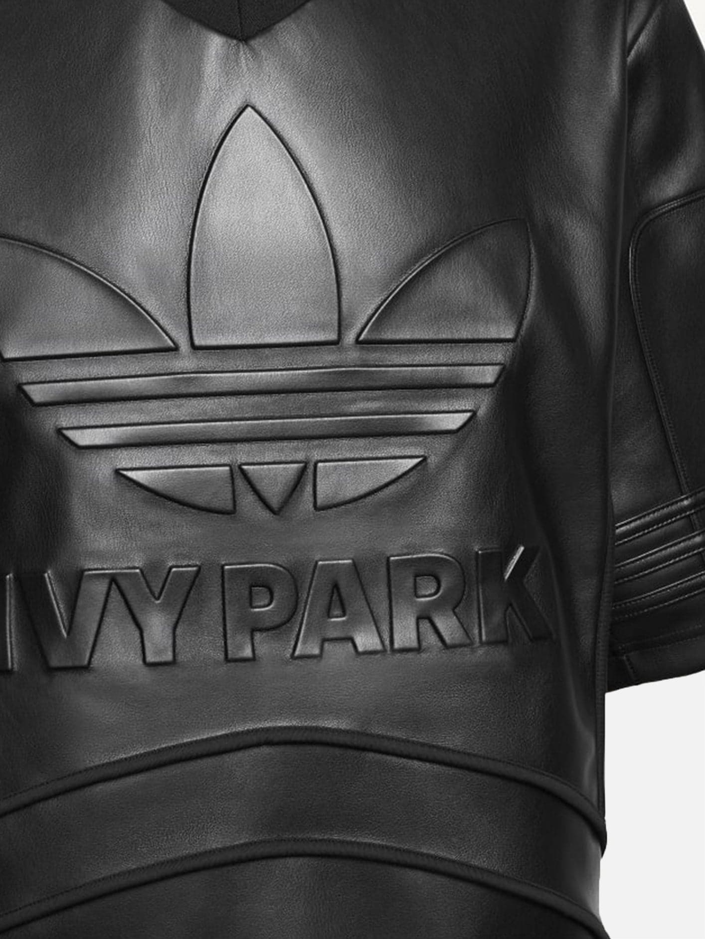 Ivy Park X Adidas SS Leather Jersey - Black | T-SHIRT shopi go