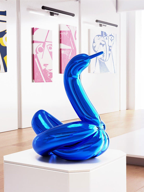 JEFF KOONS - FİGÜR - Jeff Koons Balloon Swan (Large) - Blue - shopi go'da!.