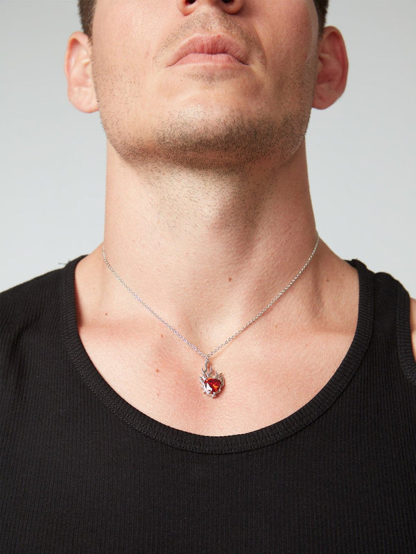 Blaze Necklace - Red - shopi go