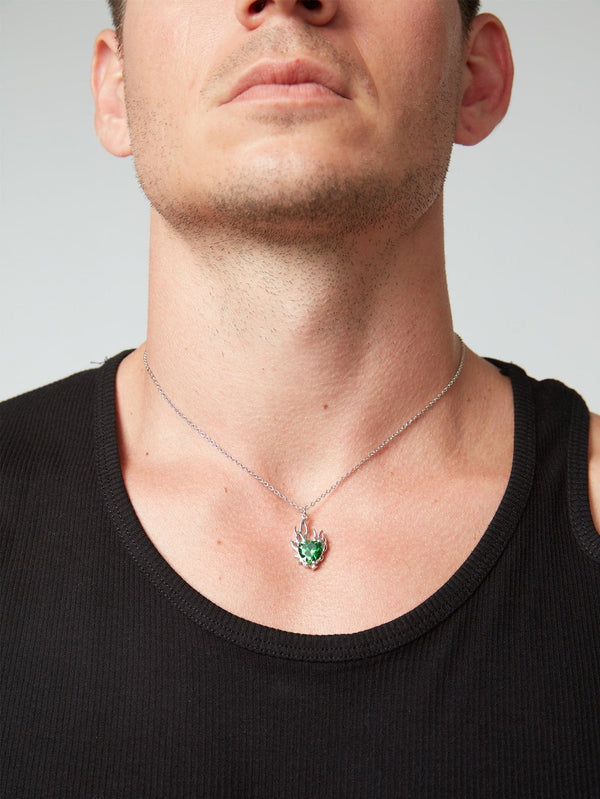 Blaze Necklace - Green - shopi go