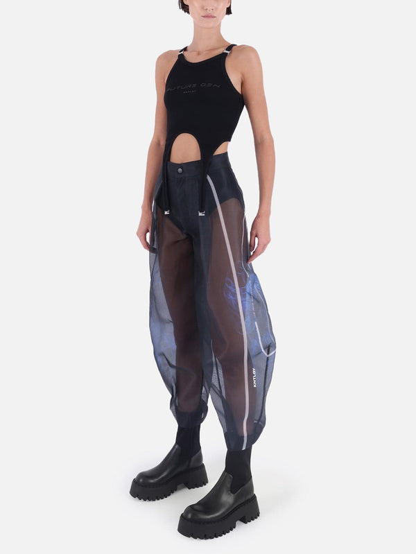 KNTLGY x EDK Organza Pants - Black - shopi go