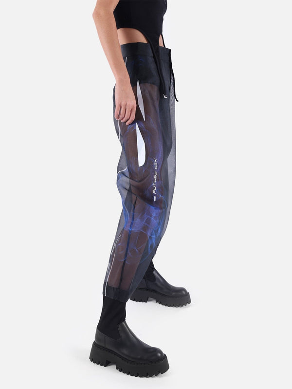 KNTLGY x EDK Organza Pants - Black - shopi go