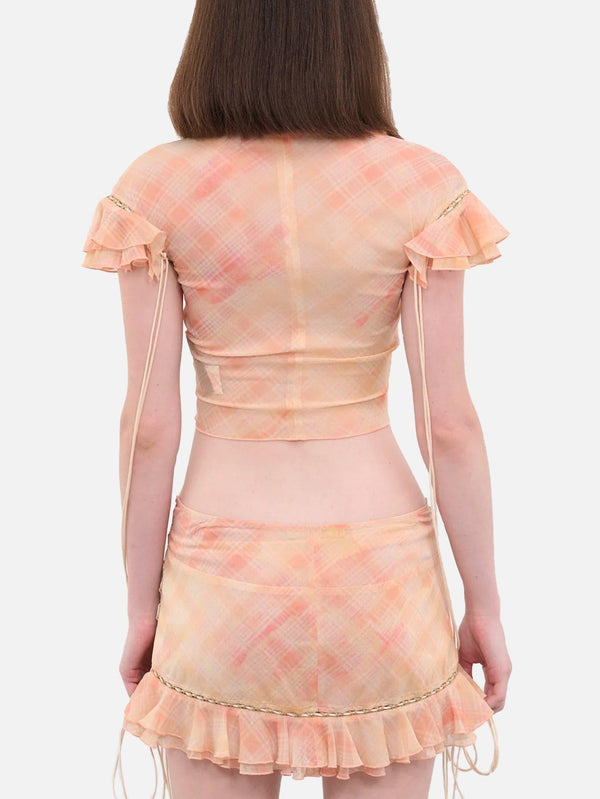 KNWLS - BLUZ - Scallop Blouse - Peach Bleach - shopi go'da!.