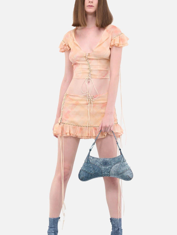KNWLS - BLUZ - Scallop Blouse - Peach Bleach - shopi go'da!.