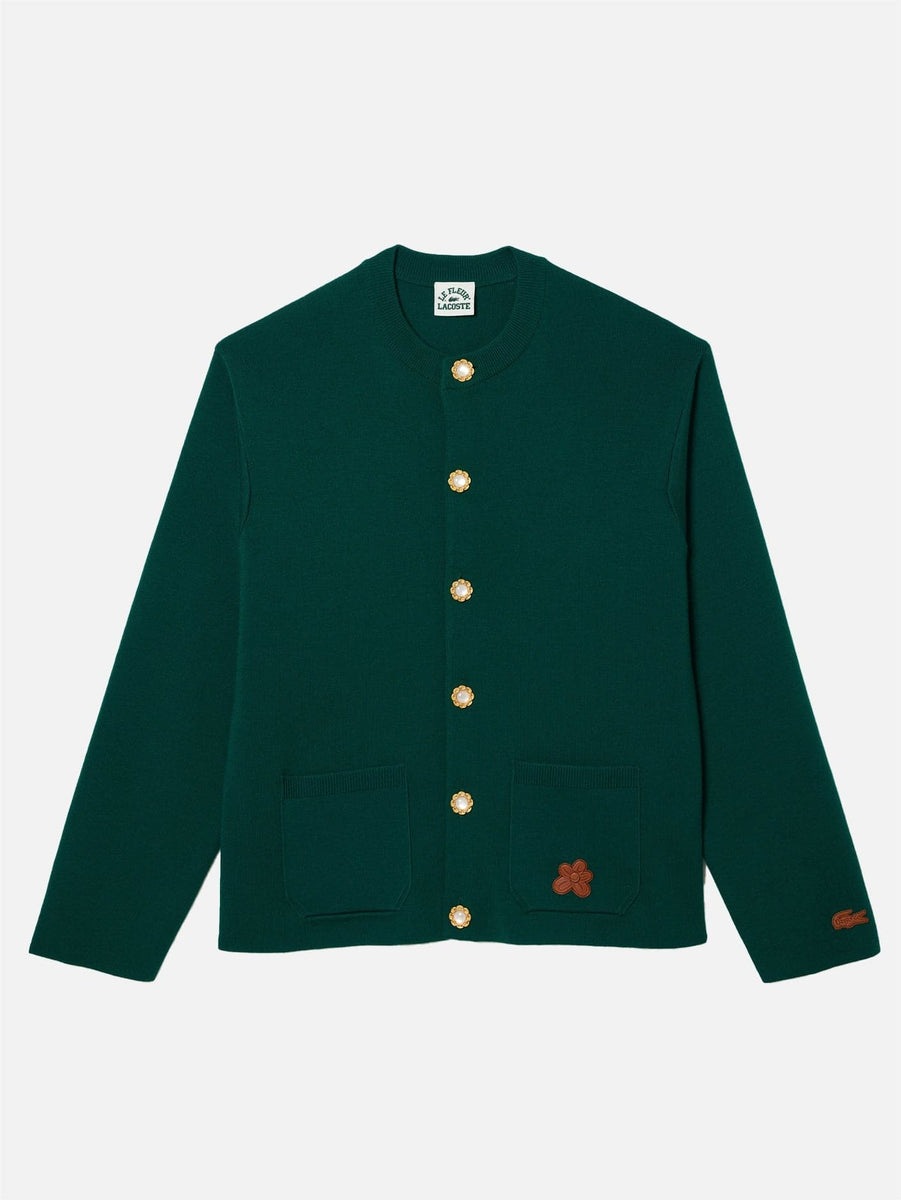 Lacoste x Golf le Fleur Cardigan - Green | shopi go