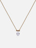 Lavender Deep Fantasy Medium Plug Necklace - Gold Vermeil - shopi go