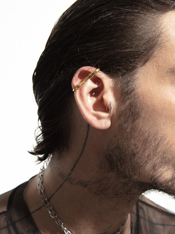 Jeevika Earcuff - Gold - shopi go