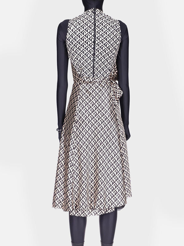 Streç Saten Elbise - shopi go