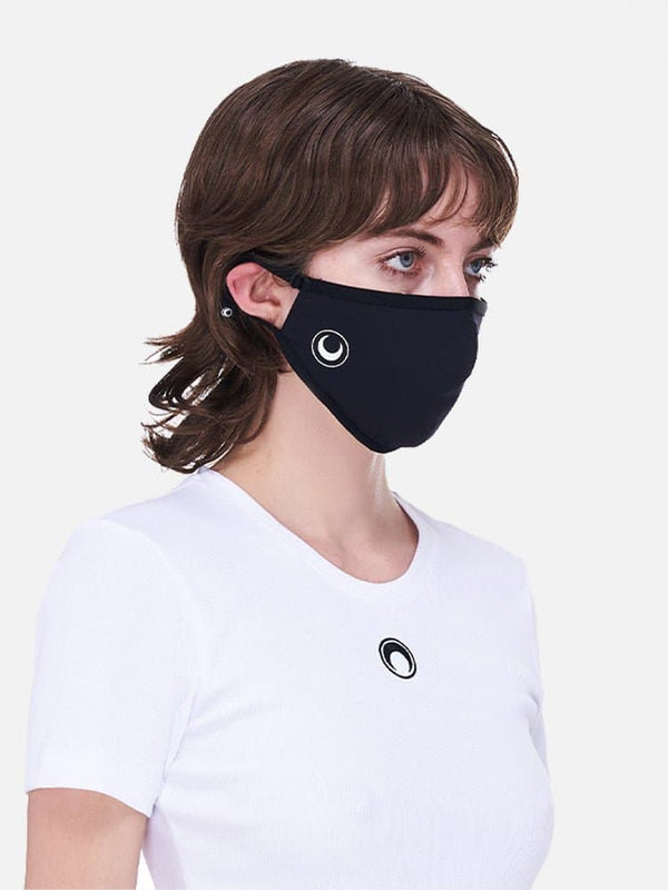 Grafik Baskılı Maske - Siyah - shopi go
