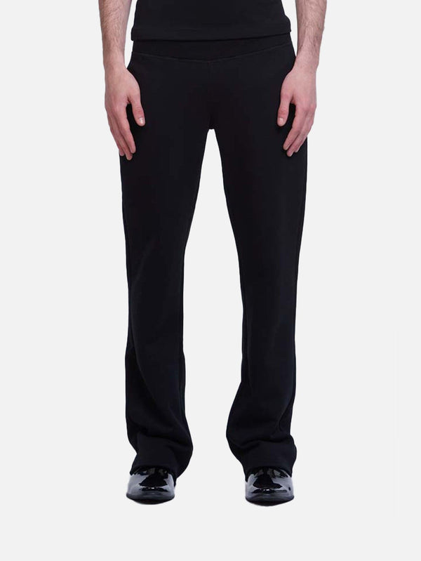 M Stripe Sweatpants - Black - shopi go