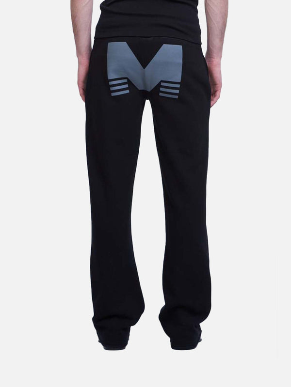 M Stripe Sweatpants - Black - shopi go