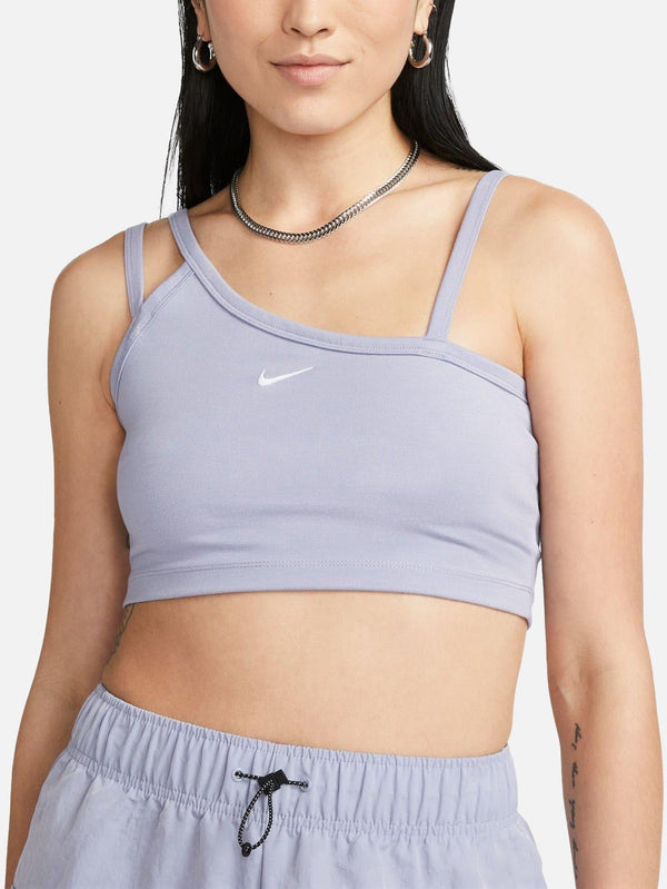 NIKE - ATLET - Sportswear Everyday Modern Asymmetrical Cropped Tank - Purple - shopi go'da!.