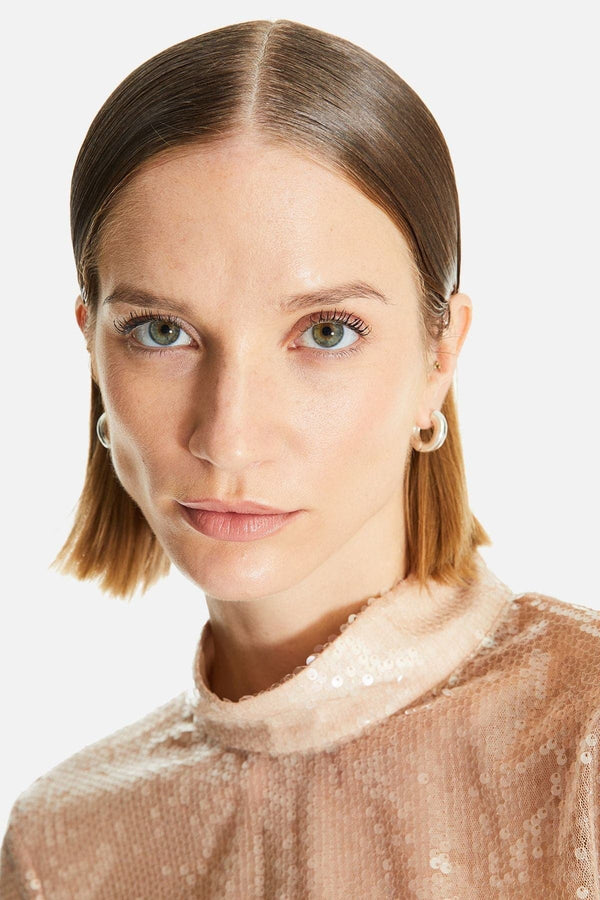 Nishi Uzun Kollu Payet Bluz - shopi go