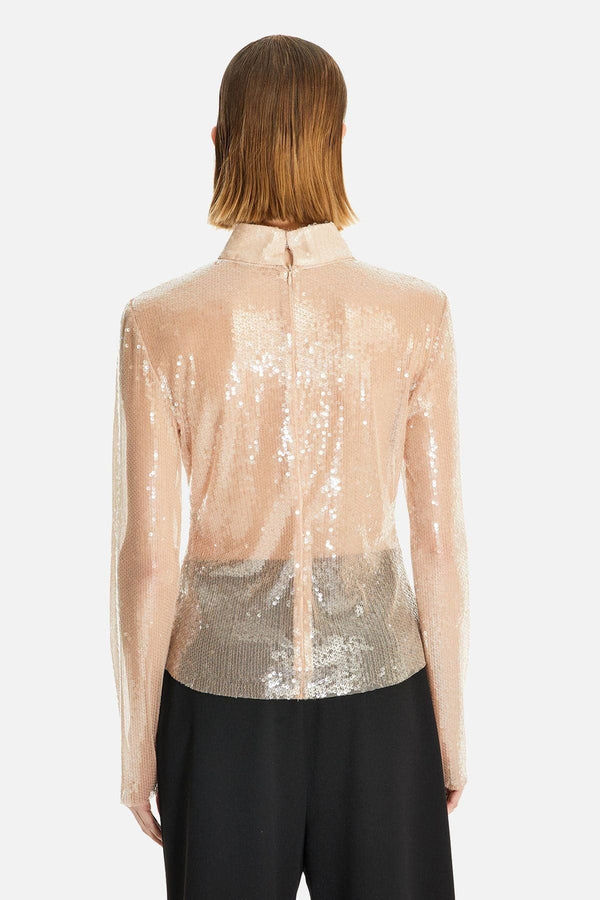 Nishi Uzun Kollu Payet Bluz - shopi go